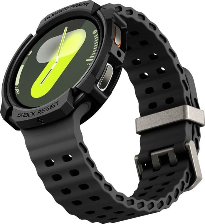 Spigen Rugged Armor - Case for Samsung Galaxy Watch 8 44 mm (Matte Black) - 10
