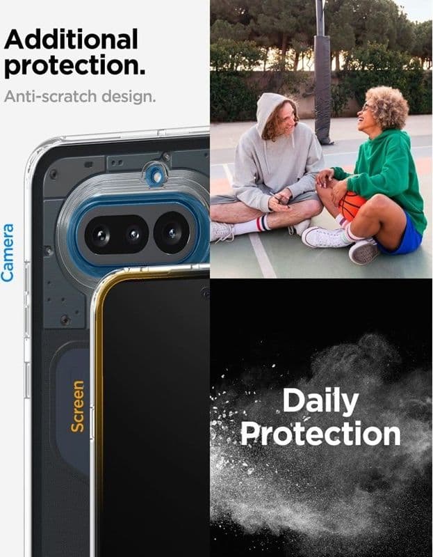 Spigen Ultra Hybrid - Custodia per Nothing Phone 4a (Trasparente) - 8