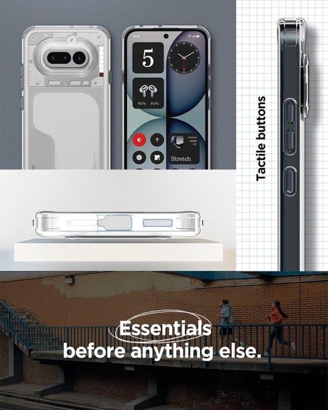 Spigen Ultra Hybrid - Custodia per Nothing Phone 4a (Trasparente) - 9