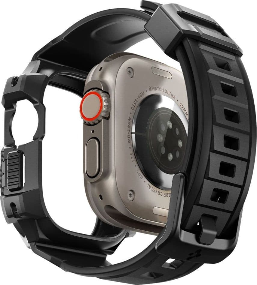 Spigen Rugged Armor Pro Case – Band with case for Apple Watch Ultra 49 mm (Black) - 2
