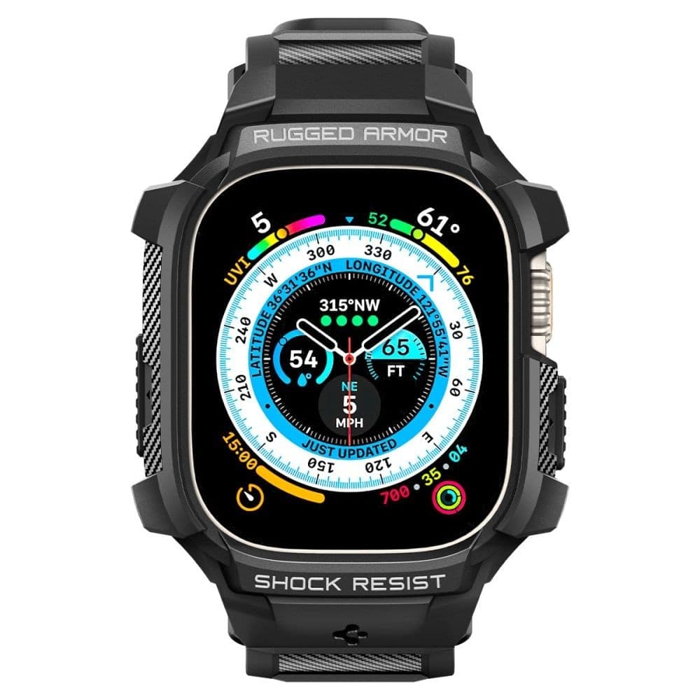 Spigen Rugged Armor Pro Case – Band with case for Apple Watch Ultra 49 mm (Black) - 4
