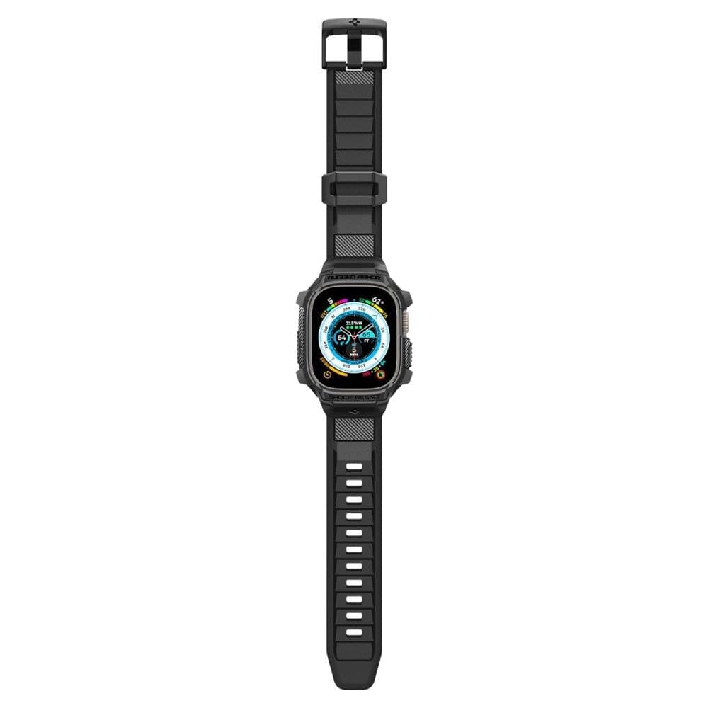 Spigen Rugged Armor Pro Case – Band with case for Apple Watch Ultra 49 mm (Black) - 9