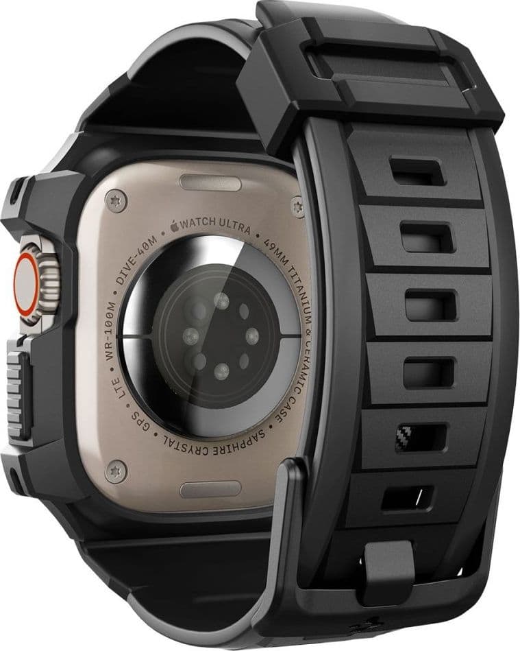 Spigen Rugged Armor Pro Case – Band with case for Apple Watch Ultra 49 mm (Black) - 10