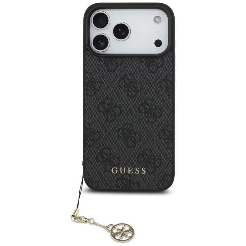 Guess 4G Charms Collection - Custodia MagSafe per iPhone 17 Pro Max (Nero) - 2
