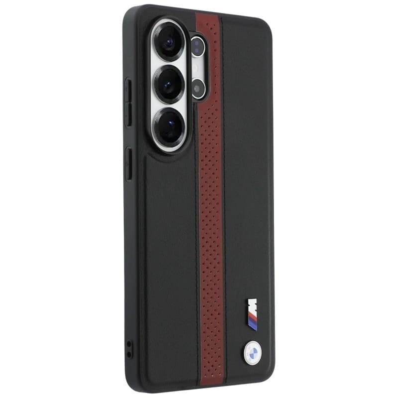 Custodia MagSafe con logo BMW M a strisce perforate - Samsung Galaxy S26 Ultra (rossa) - 4