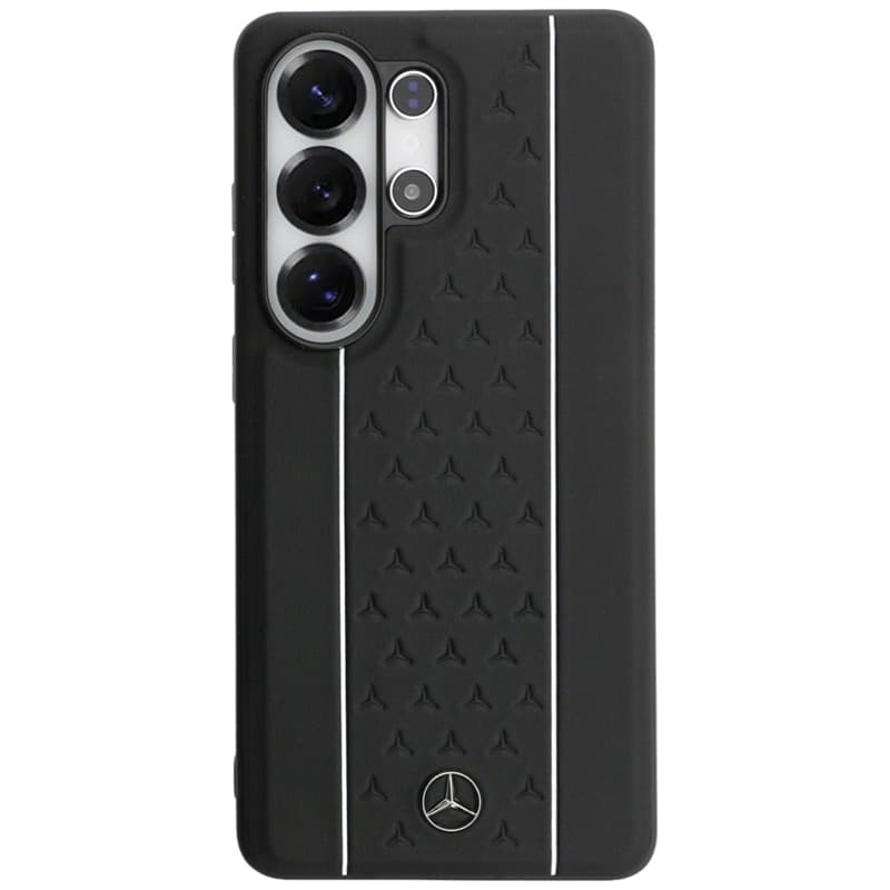 Custodia MagSafe Mercedes Laurel Leaves Vertical Stripes per Samsung Galaxy S26 Ultra (Nero/Bianco) - 3