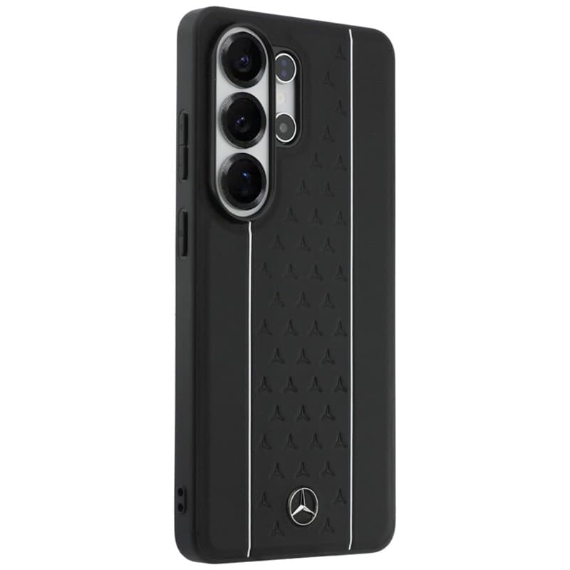 Custodia MagSafe Mercedes Laurel Leaves Vertical Stripes per Samsung Galaxy S26 Ultra (Nero/Bianco) - 4