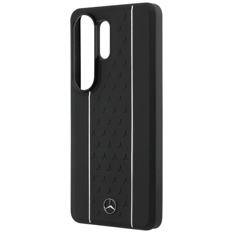 Custodia MagSafe Mercedes Laurel Leaves Vertical Stripes per Samsung Galaxy S26 Ultra (Nero/Bianco) - 6