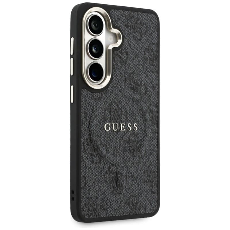 Custodia Guess 4G Embossed Ring MagSafe per Samsung Galaxy S26+ (nera) - 4
