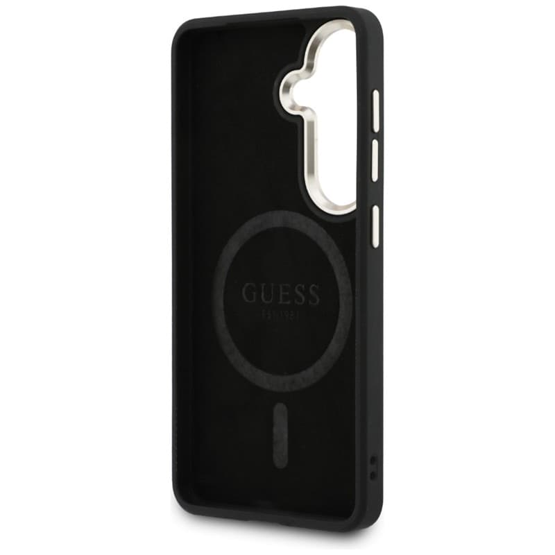 Custodia Guess 4G Embossed Ring MagSafe per Samsung Galaxy S26+ (nera) - 7
