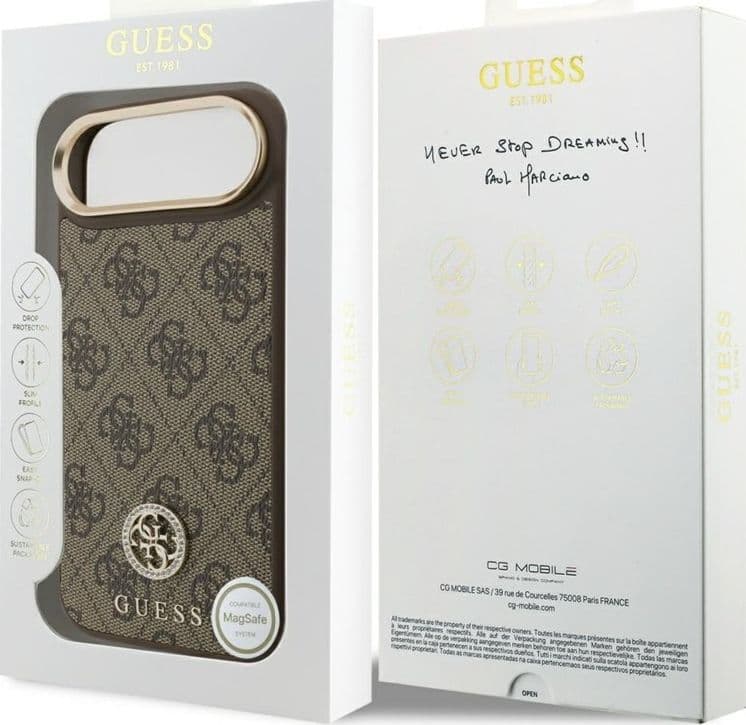 Guess 4G Strass Logo MagSafe - Case iPhone Air (Brown) - 8