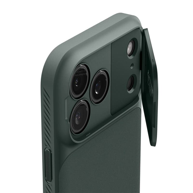 Spigen Optik Armor Mag MagSafe - Custodia per iPhone 17 Pro (Verde Abisso) - 6