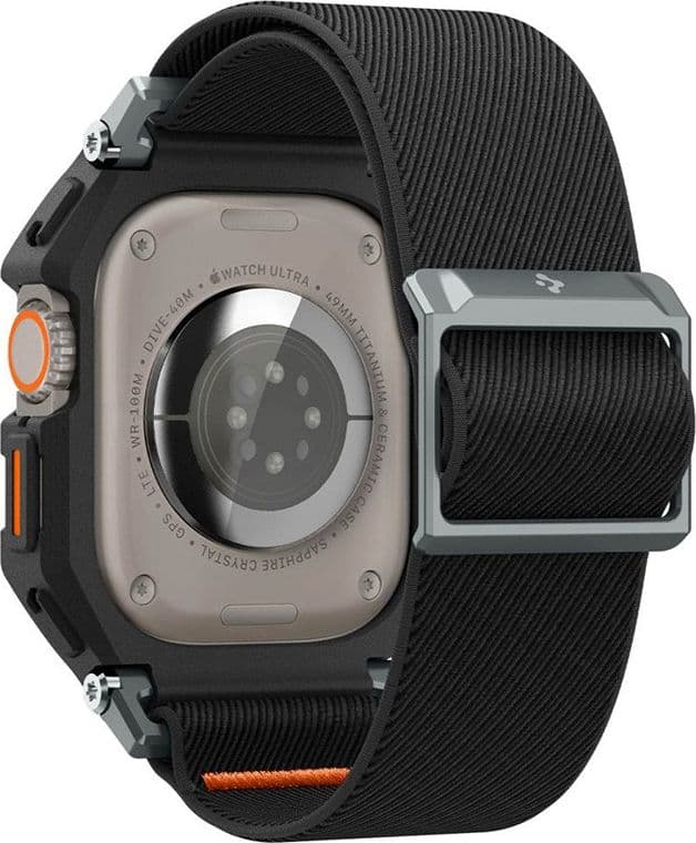 Spigen Lite Fit "Pro" - Case with Strap for Apple Watch Ultra 1/2 49 mm (Matte Black) - 3