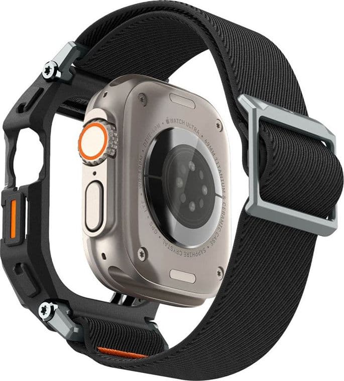 Spigen Lite Fit "Pro" - Case with Strap for Apple Watch Ultra 1/2 49 mm (Matte Black) - 4