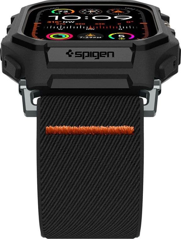 Spigen Lite Fit "Pro" - Case with Strap for Apple Watch Ultra 1/2 49 mm (Matte Black) - 7
