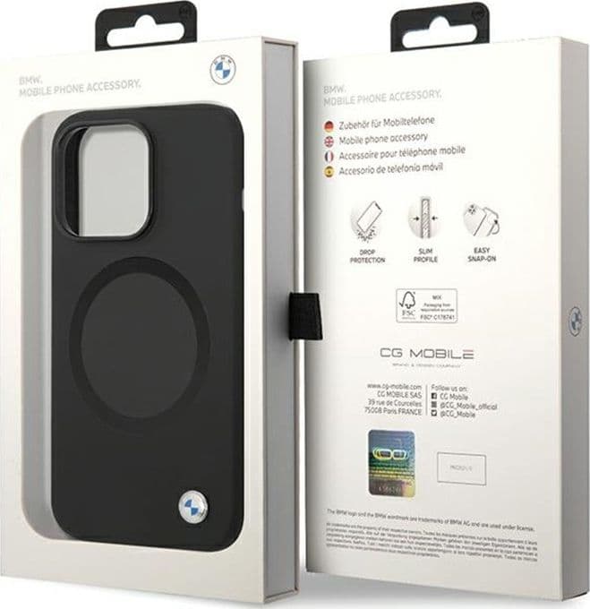 BMW Signature Liquid Silicone MagSafe - Case for iPhone 14 Pro Max (black) - 8