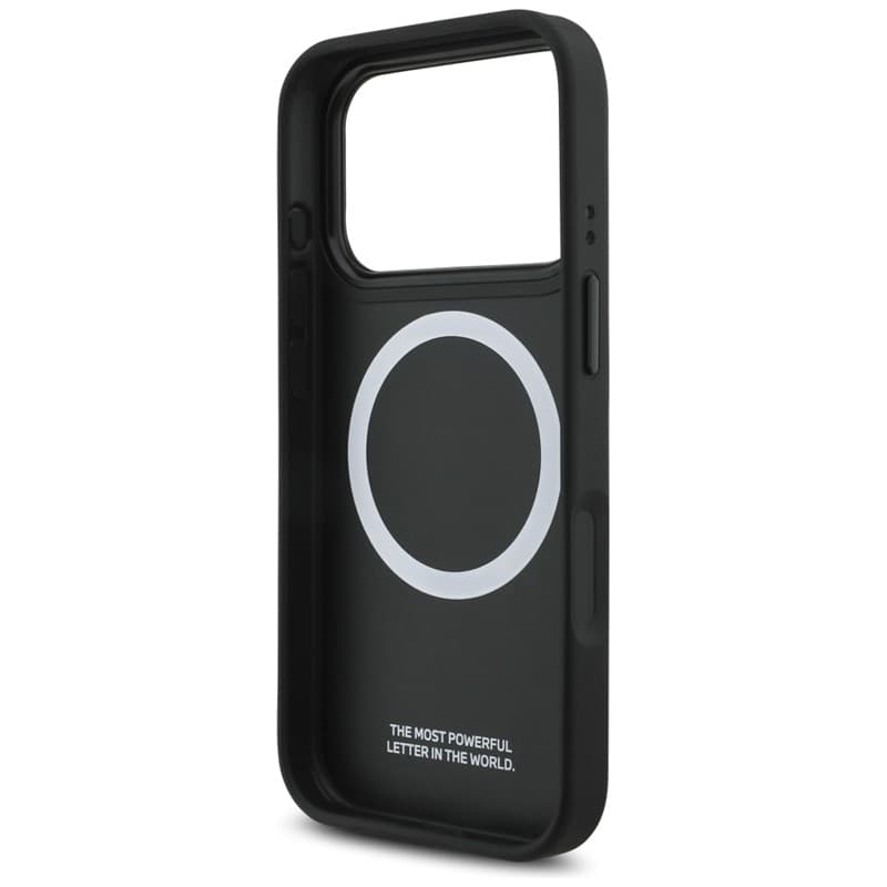 Custodia MagSafe con logo in metallo tricolore BMW M per iPhone 17 Pro (nera) - 7