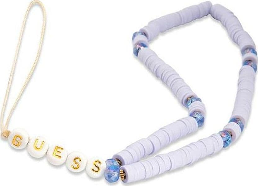Guess Phone Strap Beads Heishi Lilac