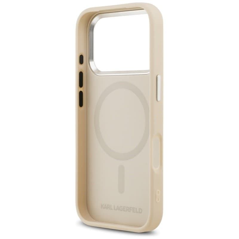 Karl Lagerfeld Karl & Choupette Pins MagSafe - Case for iPhone 17 Pro (beige) - 7