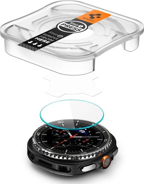 Spigen GLAS.TR EZ FIT 2-Pack - Tempered Glass for Samsung Galaxy Watch 8 Classic 46 mm (2 pcs) - 2