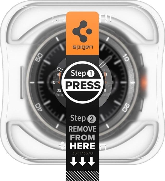 Spigen GLAS.TR EZ FIT 2-Pack - Tempered Glass for Samsung Galaxy Watch 8 Classic 46 mm (2 pcs) - 3