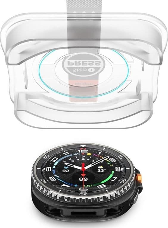 Spigen GLAS.TR EZ FIT 2-Pack - Tempered Glass for Samsung Galaxy Watch 8 Classic 46 mm (2 pcs) - 5