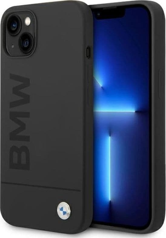BMW Silicone Signature Logo MagSafe - Case for iPhone 14 Plus (Black) - 2