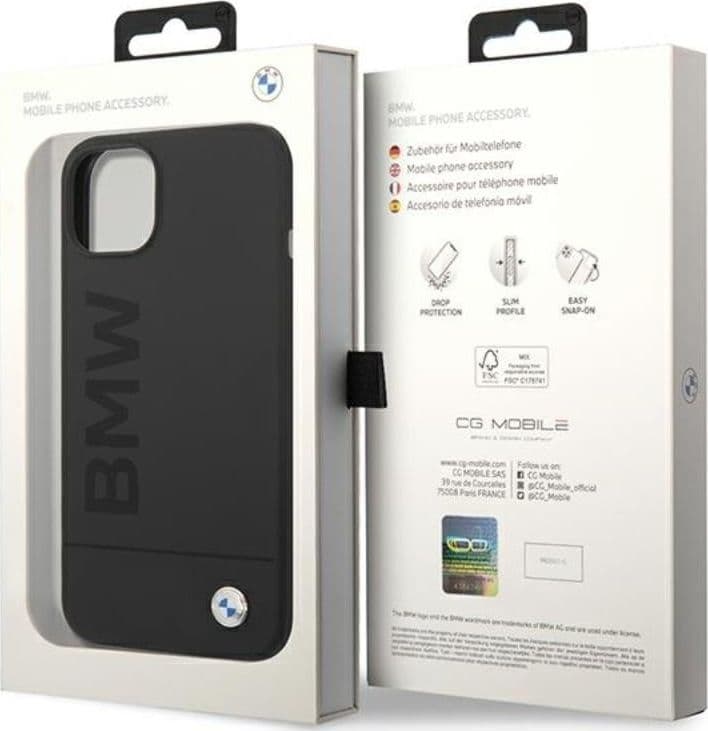 BMW Silicone Signature Logo MagSafe - Case for iPhone 14 Plus (Black) - 9
