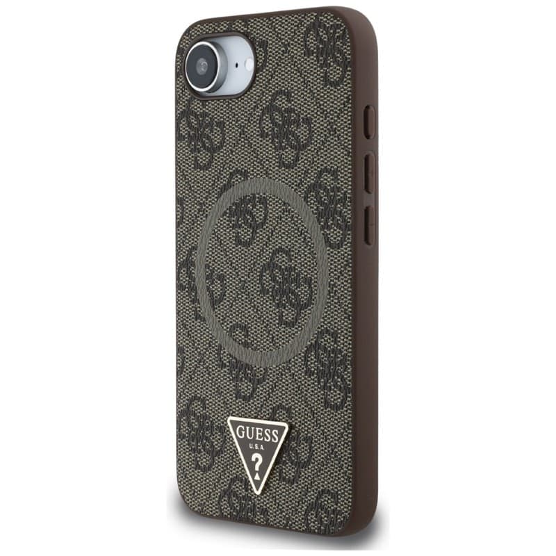 Guess 4G Ring Triangle Logo MagSafe - Case for iPhone 16e (brown) - 2