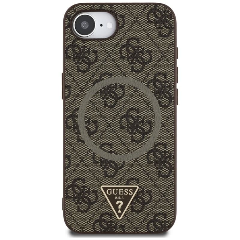 Guess 4G Ring Triangle Logo MagSafe - Case for iPhone 16e (brown) - 3
