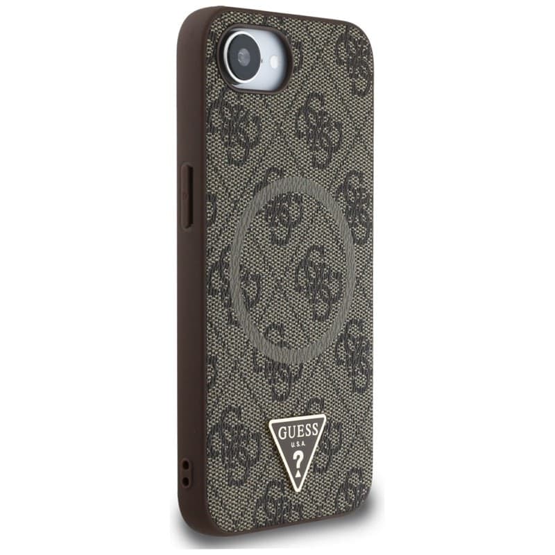 Guess 4G Ring Triangle Logo MagSafe - Case for iPhone 16e (brown) - 4