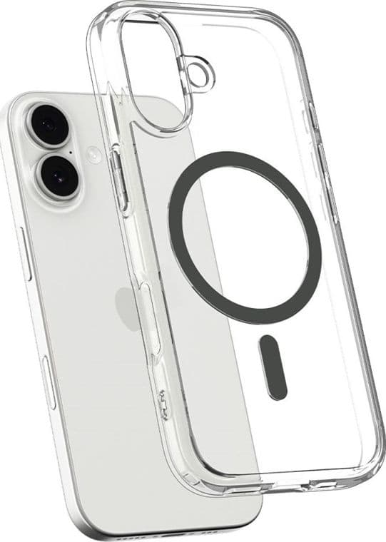 Spigen Ultra Hybrid Mag MagSafe - Case for iPhone 17 (Clear/Graphite) - 5