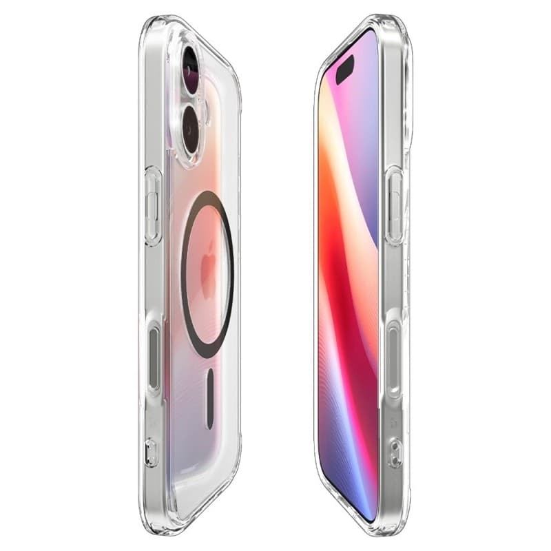 Spigen Ultra Hybrid Mag MagSafe - Case for iPhone 17 (Clear/Graphite) - 6