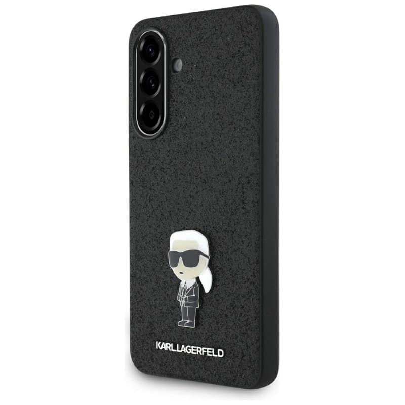 Karl Lagerfeld Fixed Glitter Ikonik Logo Metal Pin - Case for Samsung Galaxy A56 5G (black) - 8