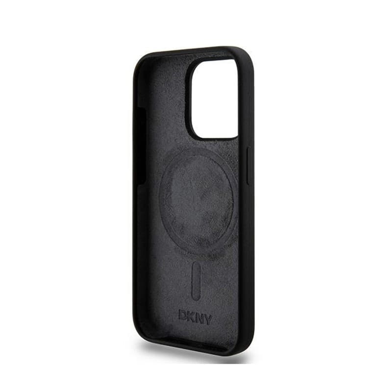 DKNY Liquid Silicone White Printed Logo MagSafe - Case for iPhone 13 Pro (black) - 7