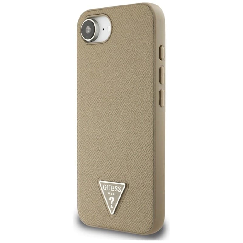 Guess Grained Triangle MagSafe - Case for iPhone 16e (brown) - 2