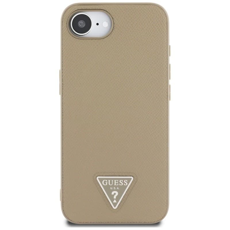 Guess Grained Triangle MagSafe - Case for iPhone 16e (brown) - 3