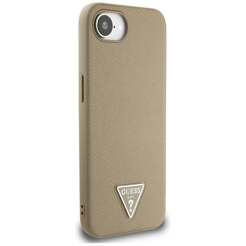 Guess Grained Triangle MagSafe - Case for iPhone 16e (brown) - 4