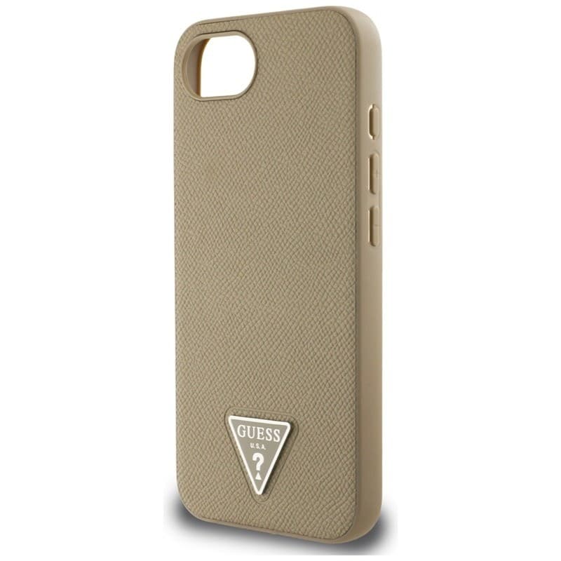 Guess Grained Triangle MagSafe - Case for iPhone 16e (brown) - 6