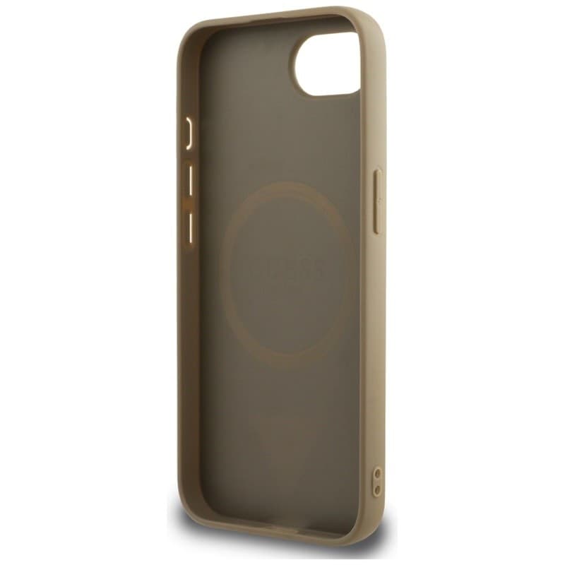 Guess Grained Triangle MagSafe - Case for iPhone 16e (brown) - 7