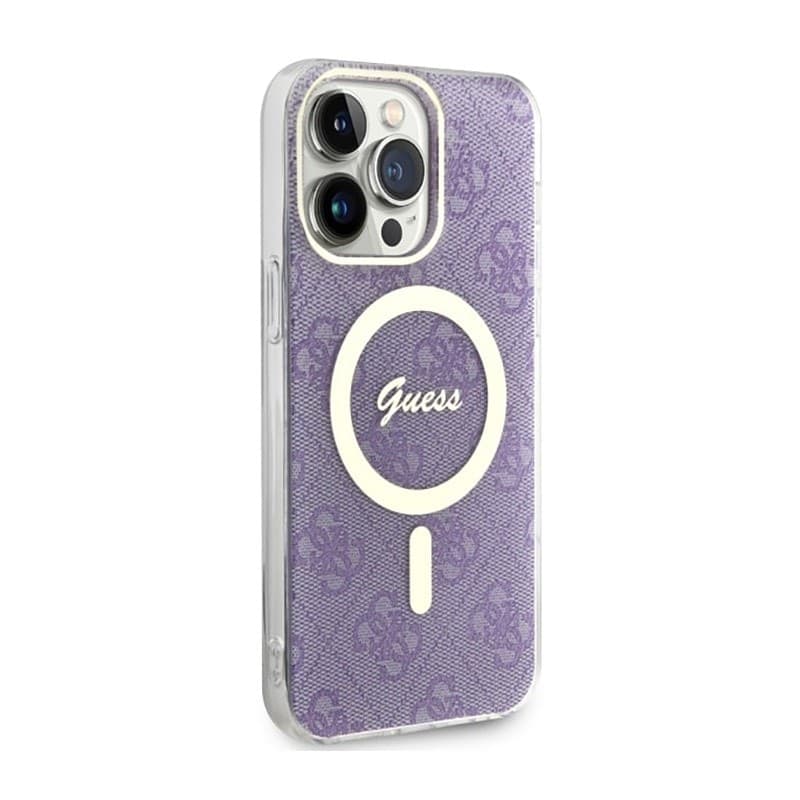 Guess 4G MagSafe - Case for iPhone 14 Pro Max (Purple) - 4