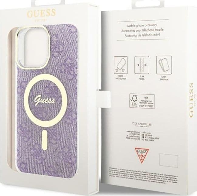 Guess 4G MagSafe - Case for iPhone 14 Pro Max (Purple) - 8