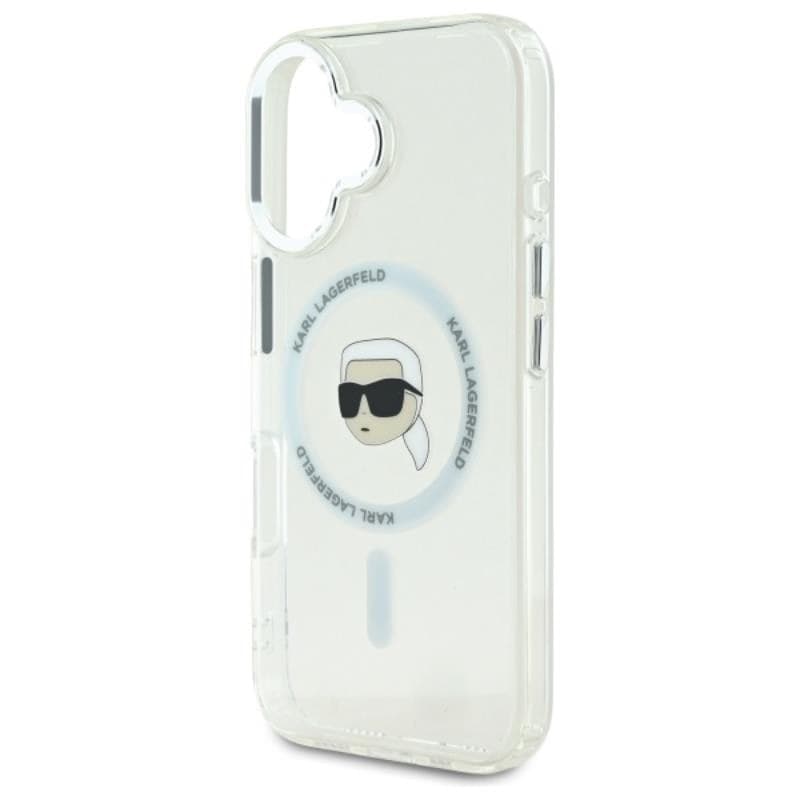Karl Lagerfeld IML Metal Karl Head MagSafe - Case for iPhone 16 (white) - 6