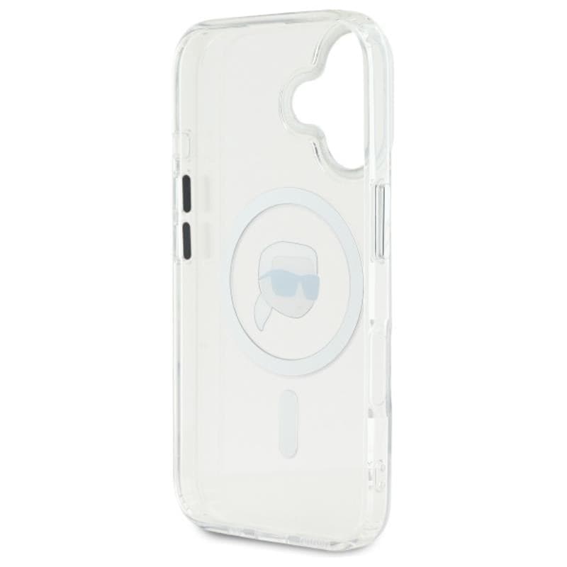 Karl Lagerfeld IML Metal Karl Head MagSafe - Case for iPhone 16 (white) - 7