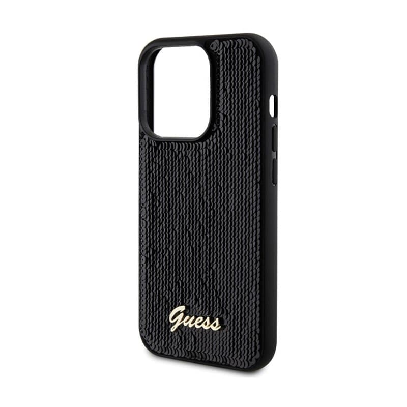 Guess Sequin Script Metal - Case for iPhone 13 Pro Max (black) - 6