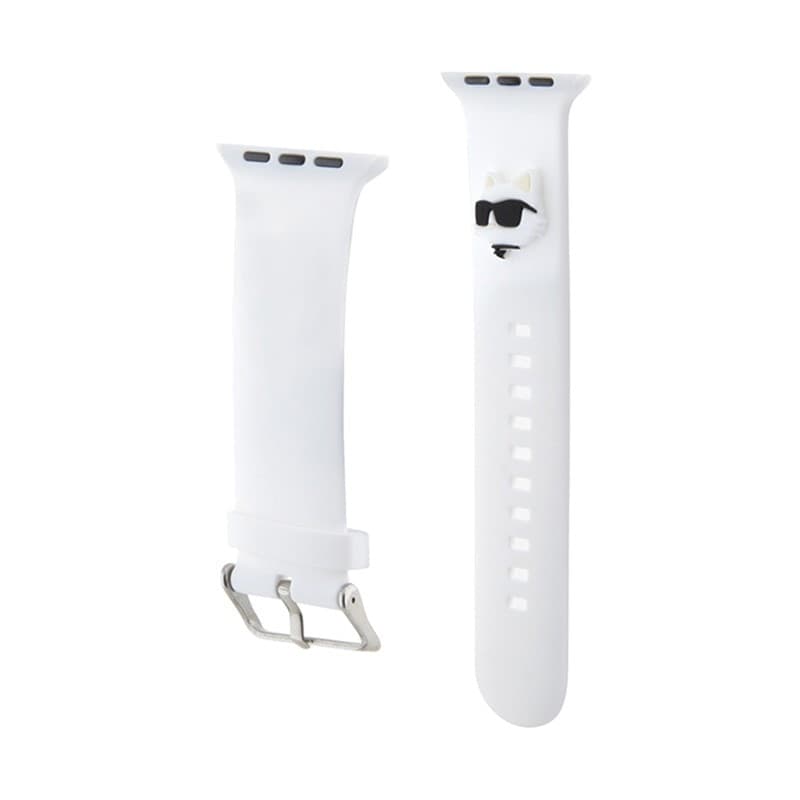 Karl Lagerfeld 3D Rubber Choupette Head NFT - Strap for Apple Watch 38/40/41 mm (white) - 3