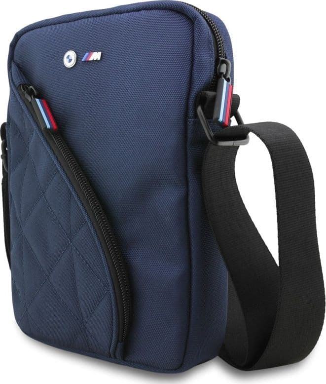 Borsa per tablet da 8" con tasche in nylon e logo in metallo BMW (blu navy) - 2
