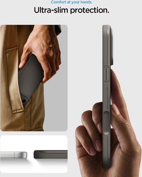 Spigen Thin Fit Mag MagSafe - Custodia per iPhone 18 Pro Max / 17 Pro Max (Gunmetal) - 7
