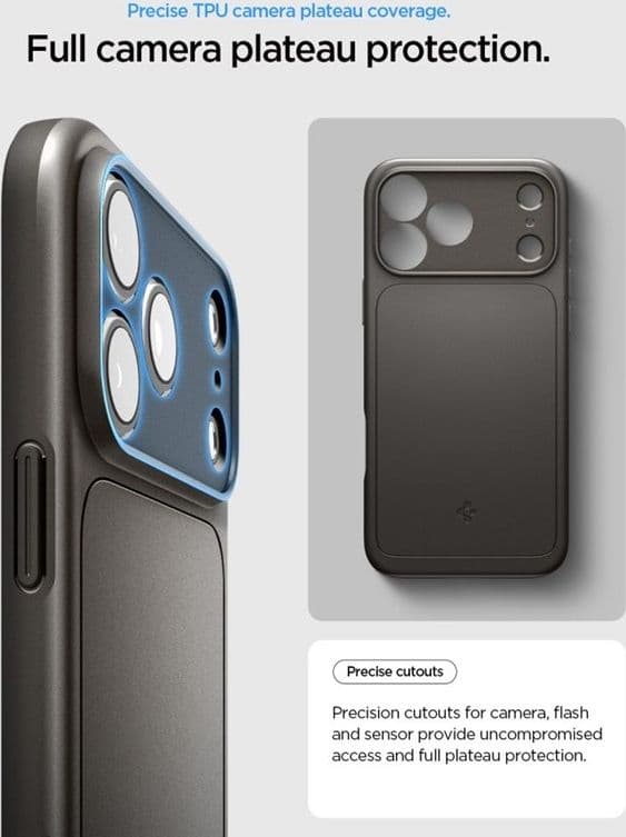 Spigen Thin Fit Mag MagSafe - Custodia per iPhone 18 Pro Max / 17 Pro Max (Gunmetal) - 9