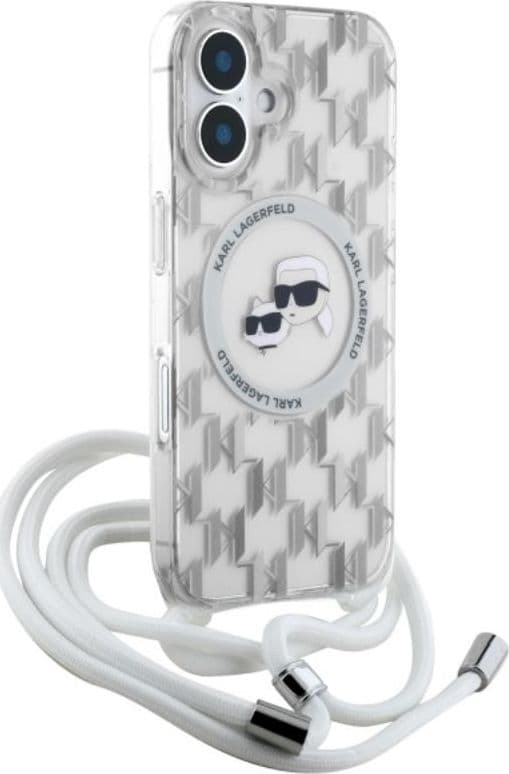 Karl Lagerfeld IML Crossbody Monogram Karl & Choupette Head MagSafe - Case for iPhone 16 (transparent) - 3